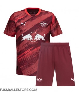 Günstige RB Leipzig Auswärts Trikotsatzt Kinder 2024-25 Kurzarm (+ Kurze Hosen)